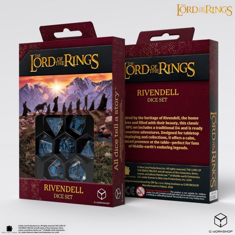 The Lord of the Rings: Rivendell (Water) - Polyhedral Dice Set, second view