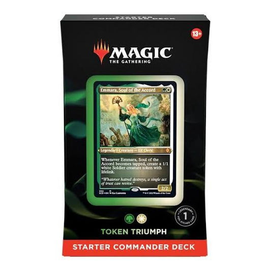 Token Triumph Starter Commander Deck box for Magic The Gathering, commander deck
