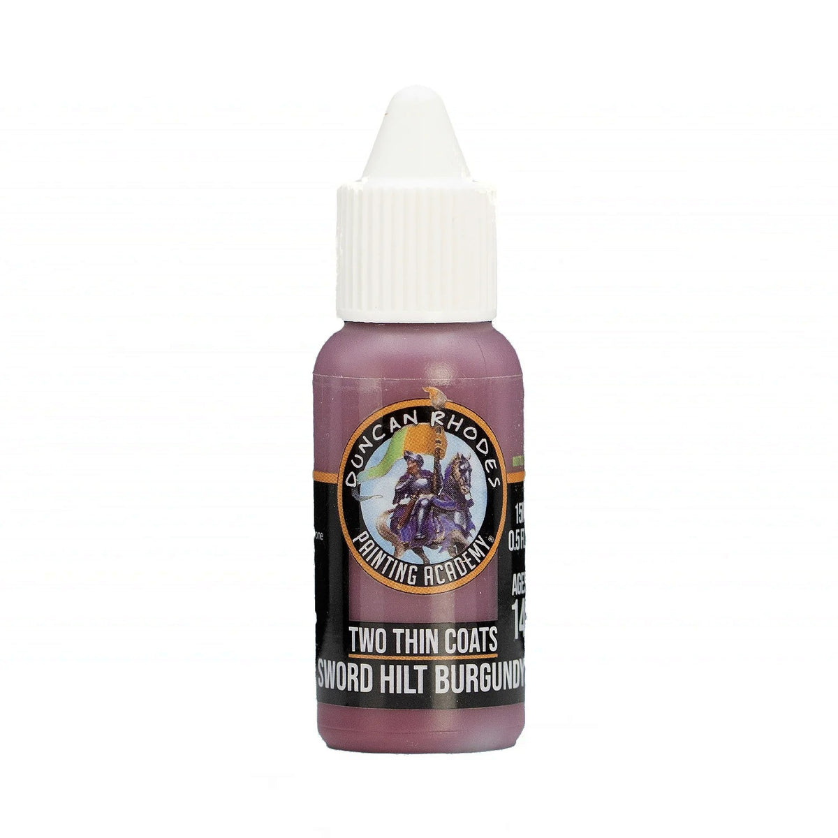 Two Thin Coats Paint, Sword Hilt Burgundy