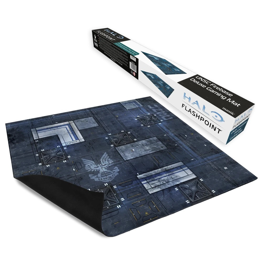 UNSC Firebase Deluxe Gaming Mat for Halo Flashpoint, neoprene gaming mat with box