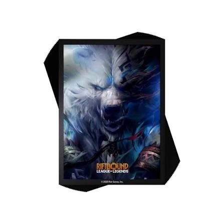 Volibear Art Sleeves for Riftbound League of Legends TCG, card sleeve pack