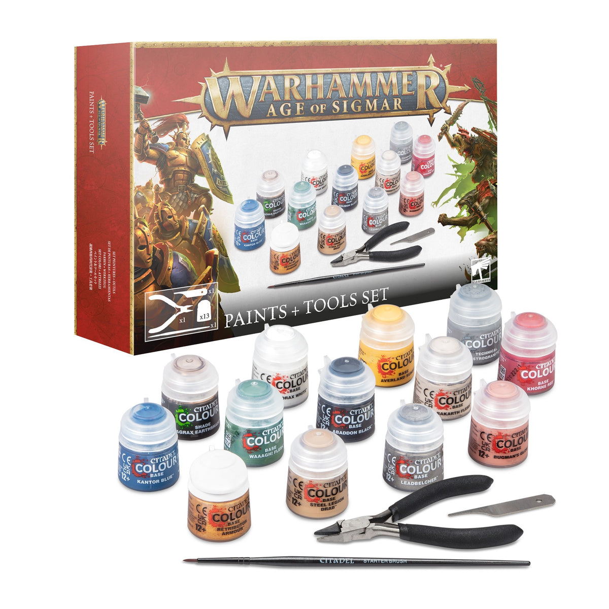 Warhammer Age of Sigmar: Paints + Tool Set box