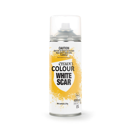 White Scar spray for Citadel Colour miniature painting, 400ml can